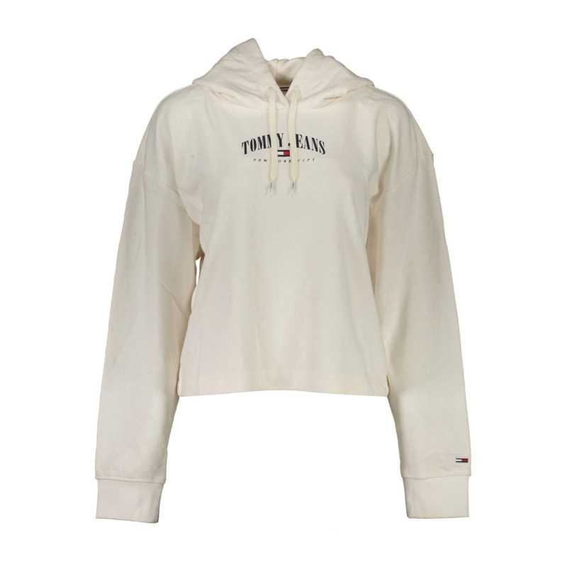 TOMMY HILFIGER WOMEN'S WHITE SWEATSHIRT WITHOUT