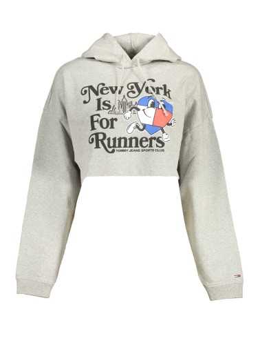 TOMMY HILFIGER SWEATSHIRT WITHOUT ZIP WOMEN GRAY