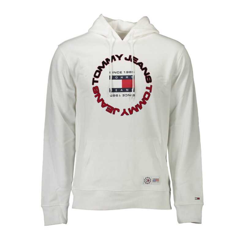 TOMMY HILFIGER MAN WHITE SWEATSHIRT WITHOUT ZIP