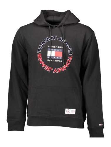 TOMMY HILFIGER FELPA SENZA ZIP UOMO NERO