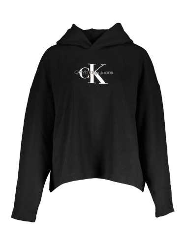 CALVIN KLEIN SWEATSHIRT WITHOUT ZIP WOMAN BLACK