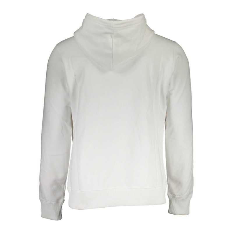 CALVIN KLEIN WHITE MEN'S SWEATSHIRT WITHOUT ZIP