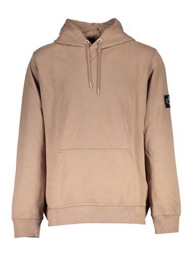 CALVIN KLEIN SWEATSHIRT WITHOUT ZIP MAN BROWN