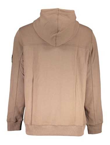 CALVIN KLEIN SWEATSHIRT WITHOUT ZIP MAN BROWN