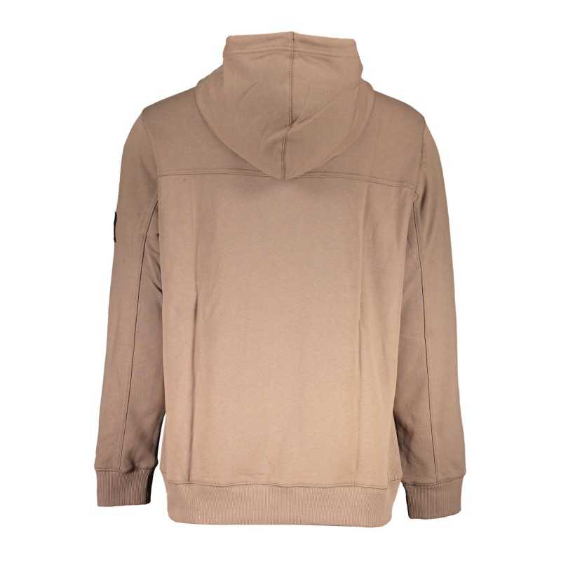 CALVIN KLEIN SWEATSHIRT WITHOUT ZIP MAN BROWN