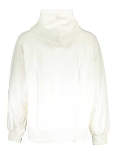 CALVIN KLEIN WHITE MEN'S SWEATSHIRT WITHOUT ZIP