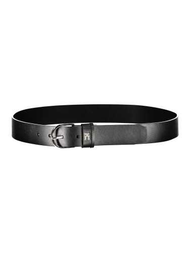 TOMMY HILFIGER LEATHER BELT WOMEN BLACK