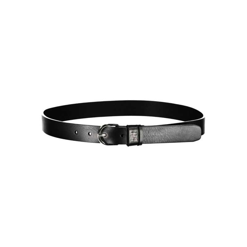 TOMMY HILFIGER LEATHER BELT WOMEN BLACK