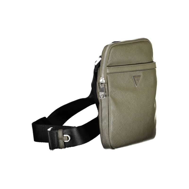 GUESS JEANS MAN GREEN SHOULDER BAG