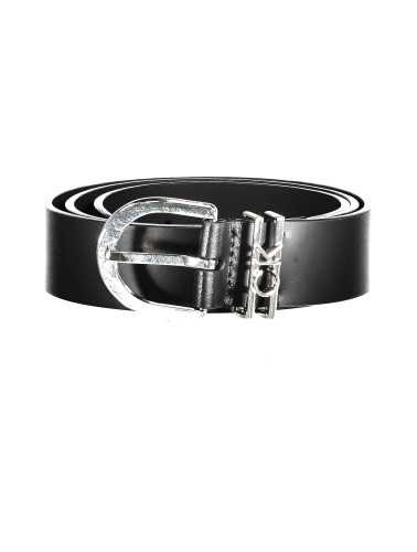 CALVIN KLEIN WOMEN'S LEATHER BELT BLACK