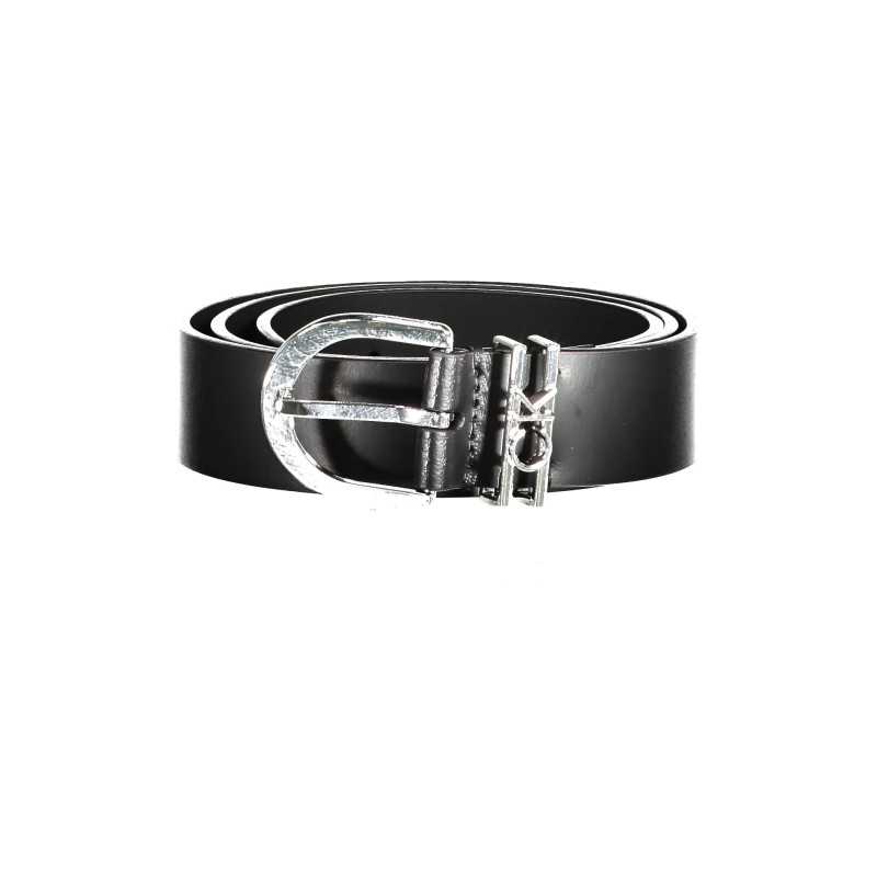 CALVIN KLEIN WOMEN'S LEATHER BELT BLACK