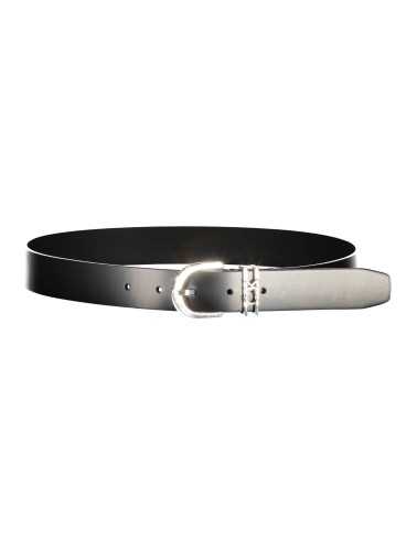 CALVIN KLEIN WOMEN'S LEATHER BELT BLACK