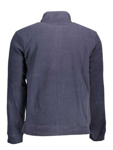 GIAN MARCO VENTURI MEN'S BLUE ZIPPED SWEATSHIRT