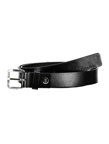 CALVIN KLEIN BLACK MAN LEATHER BELT