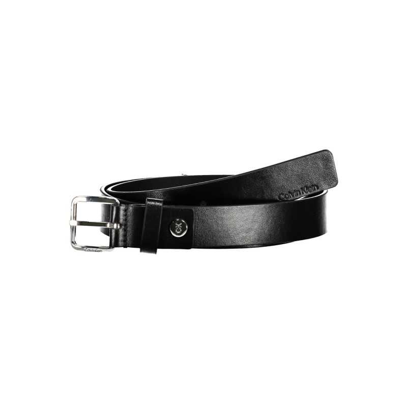 CALVIN KLEIN BLACK MAN LEATHER BELT