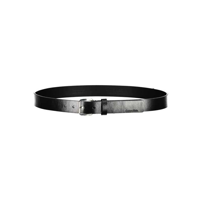 CALVIN KLEIN BLACK MAN LEATHER BELT