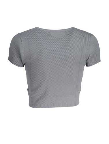 CALVIN KLEIN T-SHIRT MANICHE CORTE DONNA GRIGIO