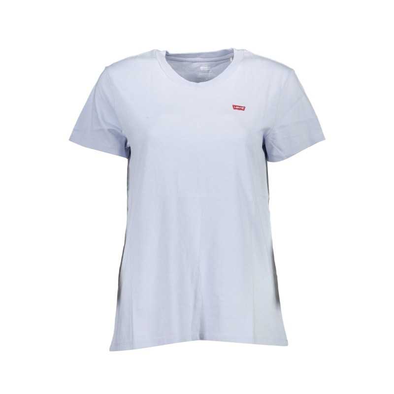 LEVI'S T-SHIRT MANICHE CORTE DONNA AZZURRO