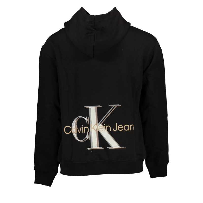 CALVIN KLEIN FELPA SENZA ZIP UOMO NERO