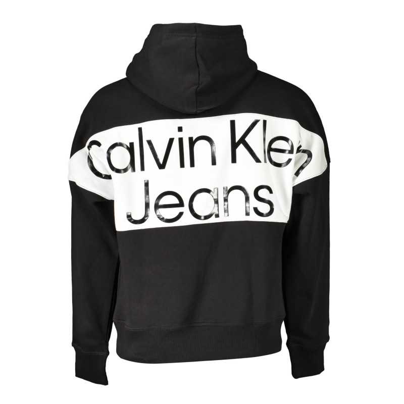 CALVIN KLEIN FELPA SENZA ZIP UOMO NERO