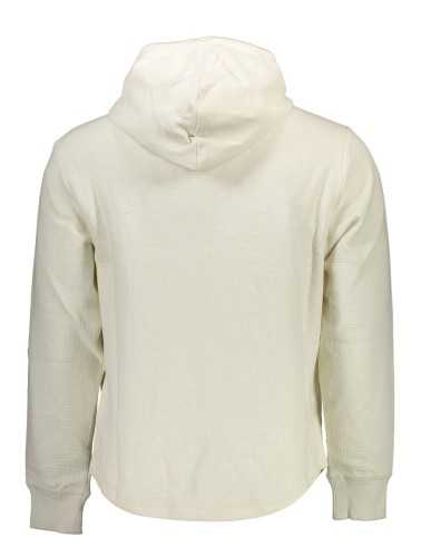 CALVIN KLEIN WHITE MEN'S SWEATSHIRT WITHOUT ZIP