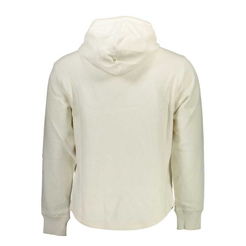 CALVIN KLEIN WHITE MEN'S SWEATSHIRT WITHOUT ZIP