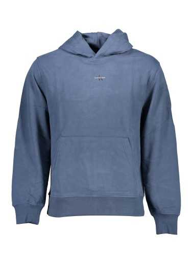 CALVIN KLEIN BLUE MEN'S SWEATSHIRT WITHOUT ZIP