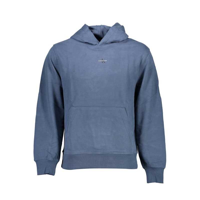 CALVIN KLEIN BLUE MEN'S SWEATSHIRT WITHOUT ZIP