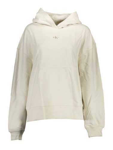 CALVIN KLEIN WOMEN'S SWEATSHIRT WITHOUT ZIP WHITE