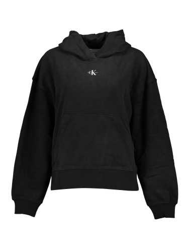 CALVIN KLEIN SWEATSHIRT WITHOUT ZIP WOMAN BLACK