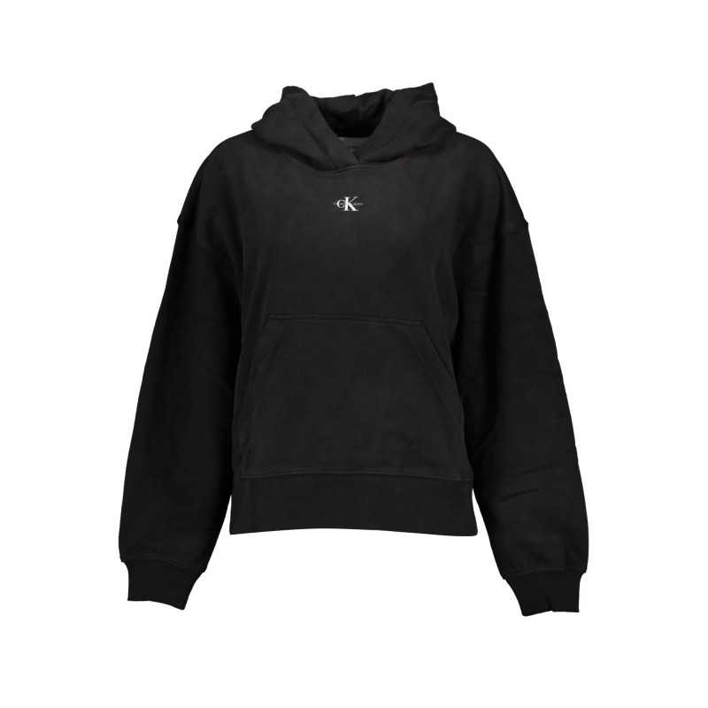 CALVIN KLEIN SWEATSHIRT WITHOUT ZIP WOMAN BLACK