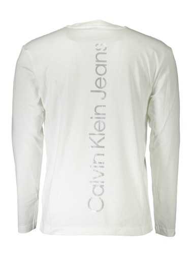 CALVIN KLEIN WHITE MEN'S LONG SLEEVED T-SHIRT