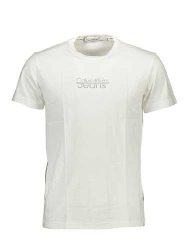 CALVIN KLEIN WHITE MEN'S SHORT SLEEVE T-SHIRT