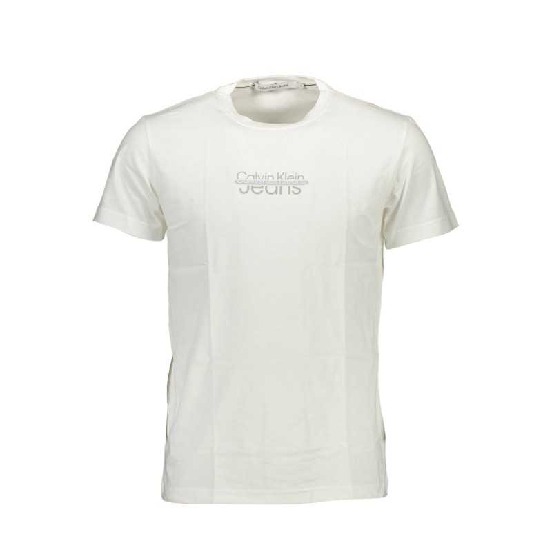 CALVIN KLEIN WHITE MEN'S SHORT SLEEVE T-SHIRT