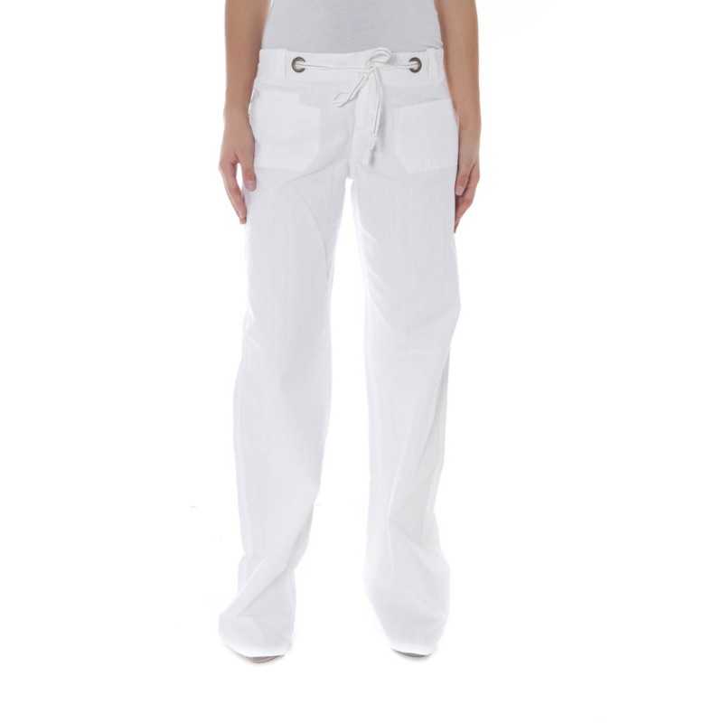 PHARD WHITE WOMEN'S TROUSERS