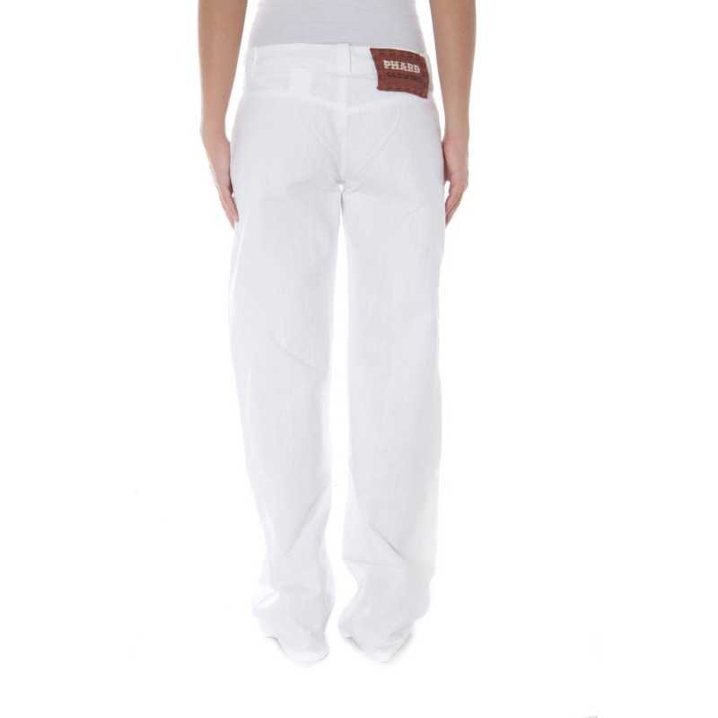 PHARD PANTALONE DONNA BIANCO