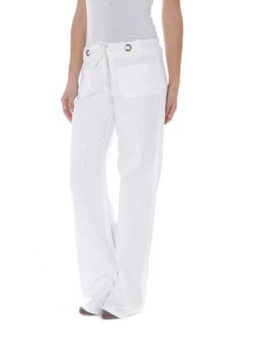 PHARD WHITE WOMEN'S TROUSERS