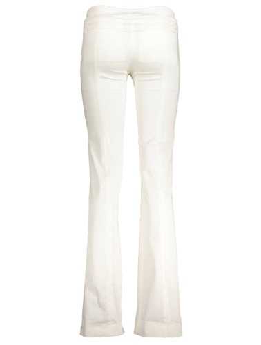 PATRIZIA PEPE WOMEN'S WHITE TROUSERS