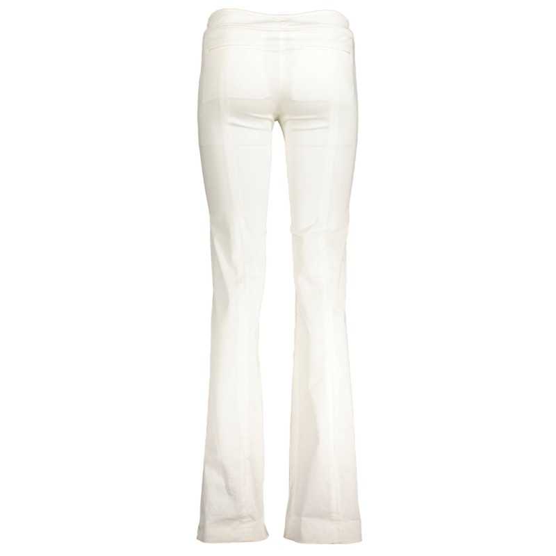 PATRIZIA PEPE WOMEN'S WHITE TROUSERS