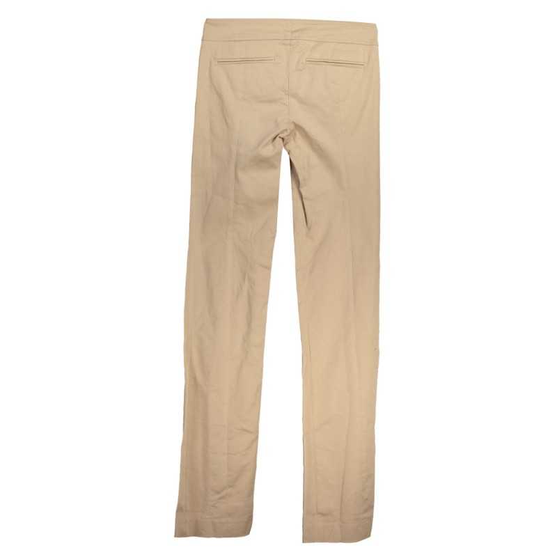 PATRIZIA PEPE WOMEN'S BEIGE TROUSERS