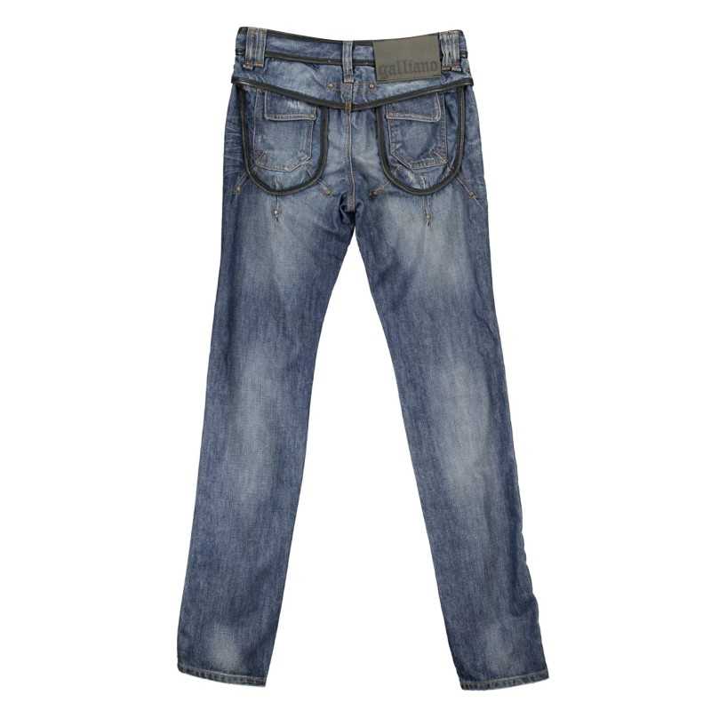 JOHN GALLIANO JEANS DENIM MAN BLUE