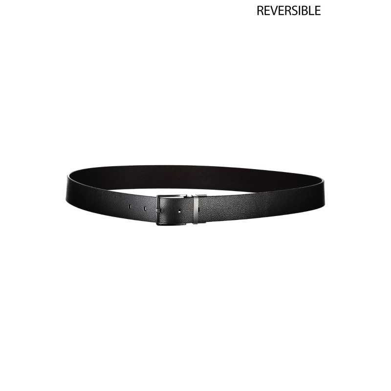 CALVIN KLEIN BLACK MAN LEATHER BELT