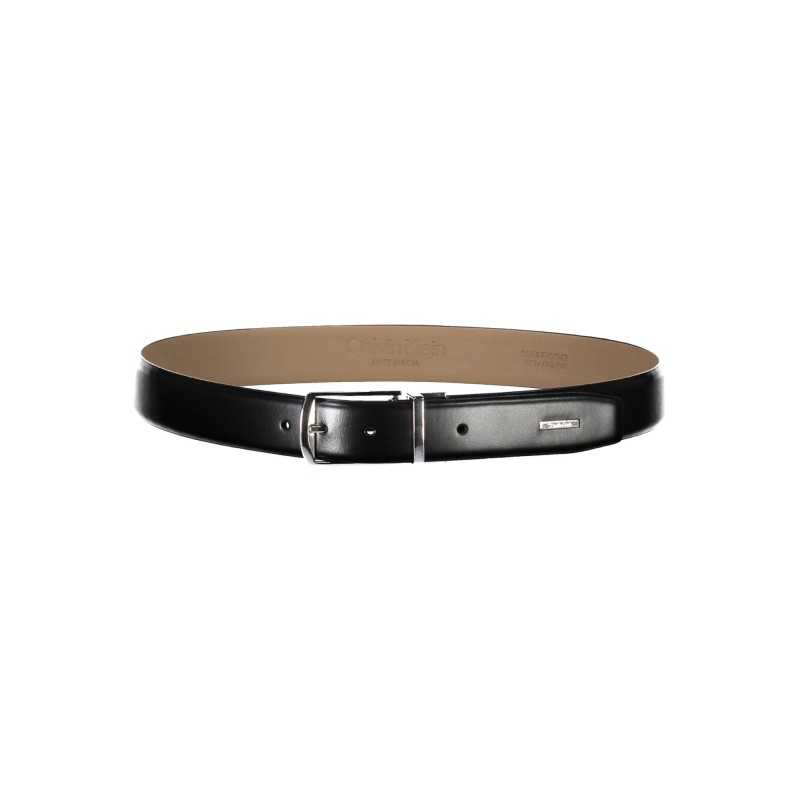 CALVIN KLEIN BLACK MAN LEATHER BELT