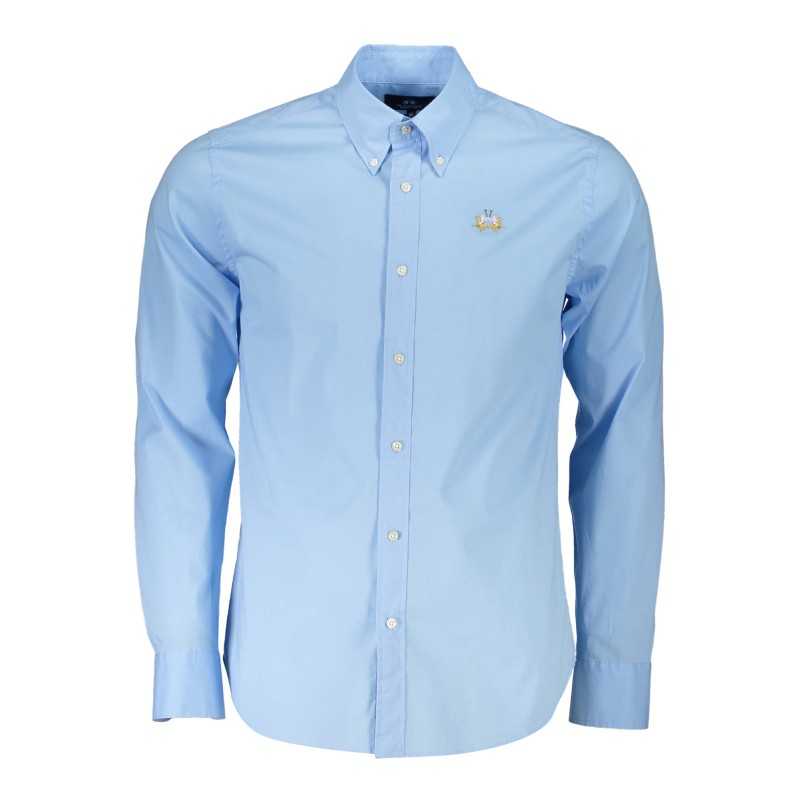 LA MARTINA LIGHT BLUE MAN LONG SLEEVED SHIRT