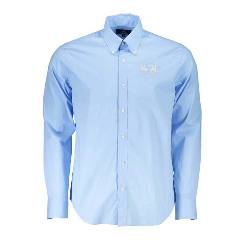 LA MARTINA LIGHT BLUE MAN LONG SLEEVED SHIRT