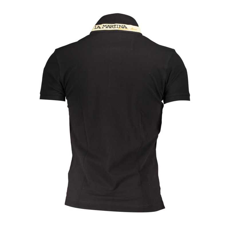 LA MARTINA POLO SHORT SLEEVE MAN BLACK