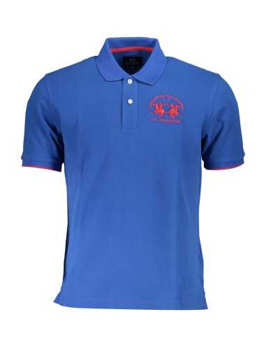 LA MARTINA POLO SHORT SLEEVE MAN BLUE