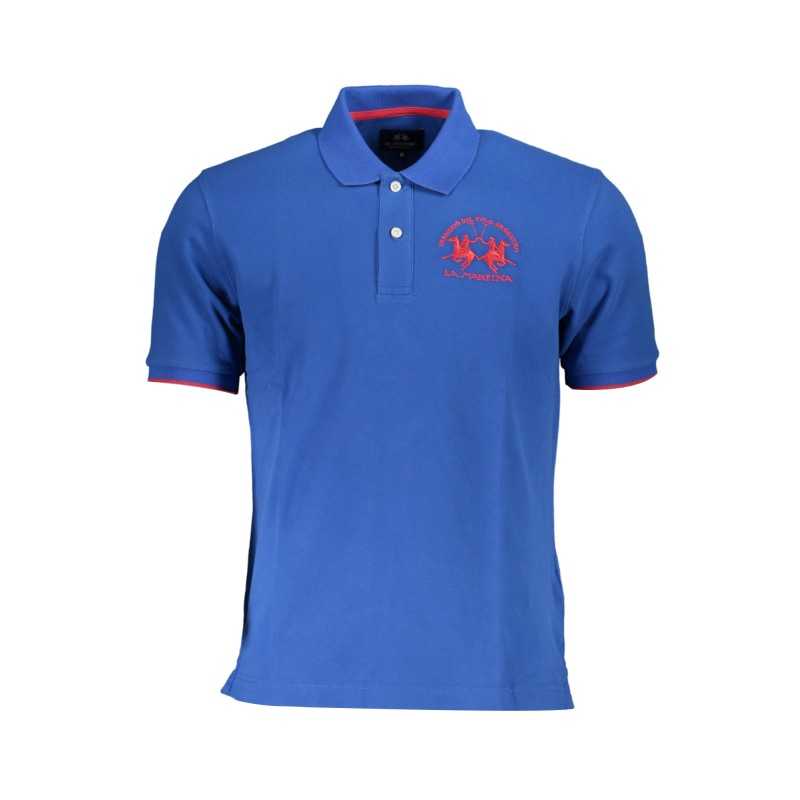 LA MARTINA POLO SHORT SLEEVE MAN BLUE