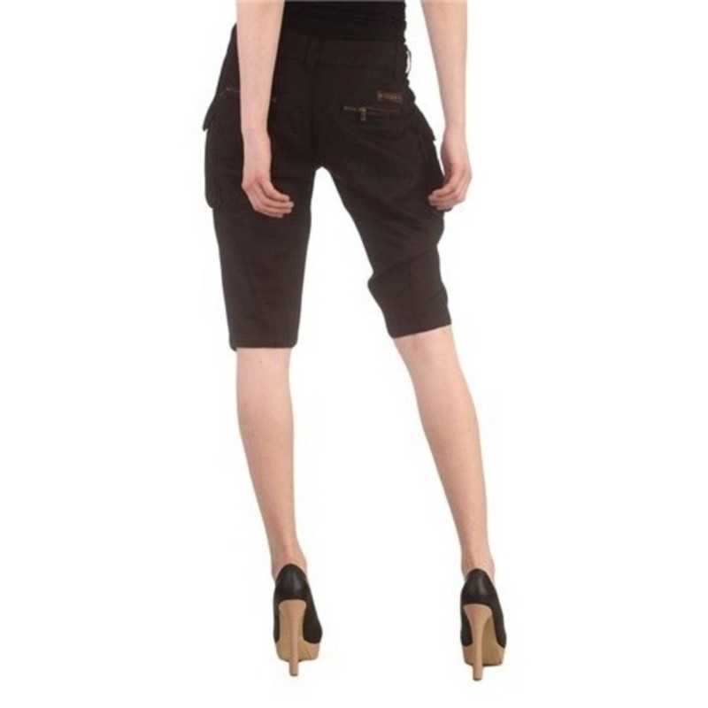 ZUELEMENTS BLACK WOMEN'S BERMUDA PANTS