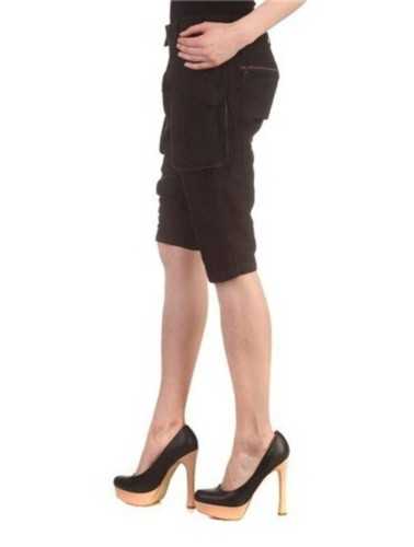 ZUELEMENTS PANTALONE BERMUDA DONNA NERO